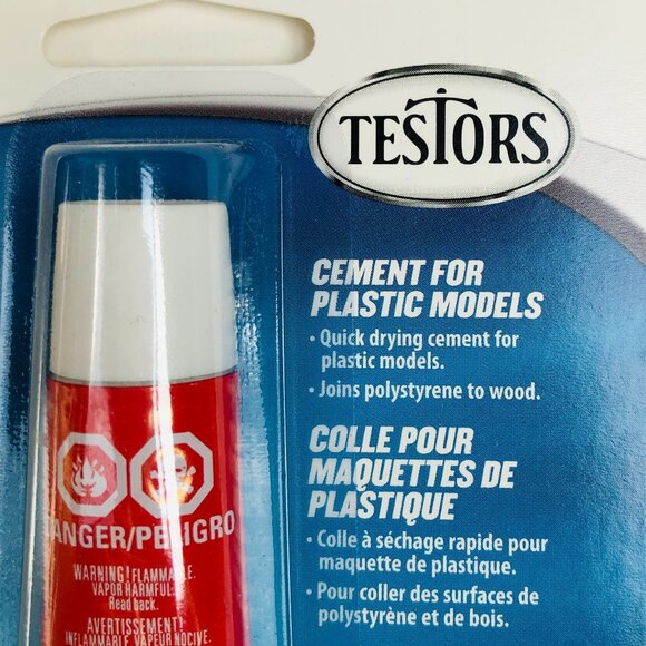 Testors Cement Glue Tube For Plastic Model 5/8 Fl Oz 18Ml New Sealed - Picture 9 of 11